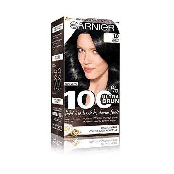 Garnier 100 Ultra Brun Coloration Permanente Noir Le Noir In