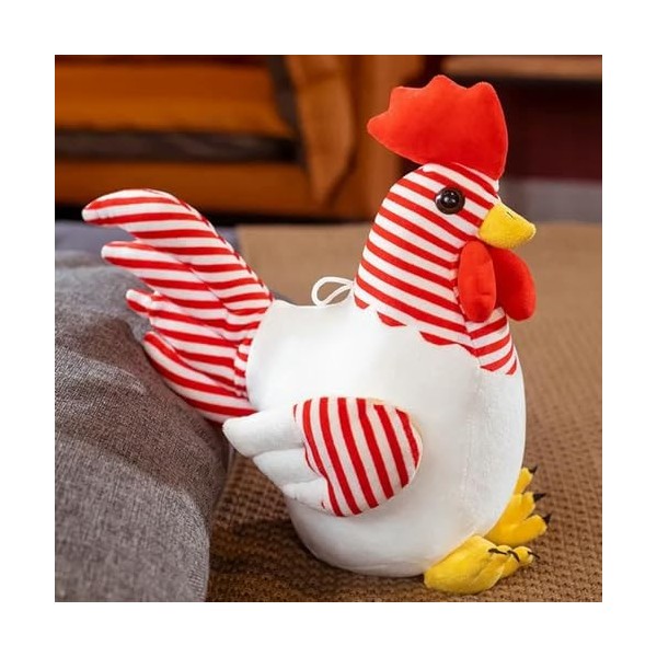 Coq Réaliste Poulet Peluche Jouets Animal en Peluche Poupée Kawaii