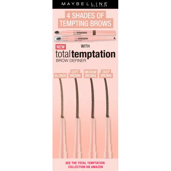 120 Medium Brown - Eyebrow Pencil Total Temptation Maybelline New York Gemey Maybelline 4,99 €