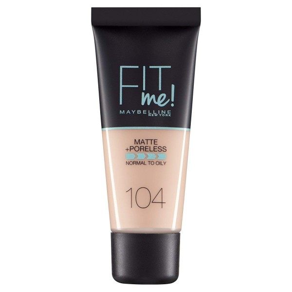 104 Ivory - Pink- foundation FIT ME MATTE & PORELESS from Maybelline Gemey Maybelline 5,99 €