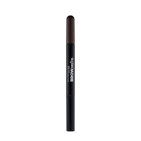 Zwart-Bruin - Wenkbrauw Potlood Brow Duo Satin Combinatie van Potlood + Poeder Overweldigende van Gemey Maybelline Gemey