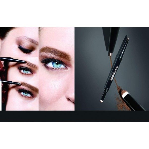 Brown - Lápiz de Cejas, Cejas Raso Dúo de la Combinación de Lápiz + Polvo Abrumadora de Gemey Maybelline Maybelline 4,99 €