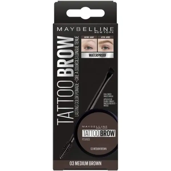 03 Medium Brown - Cire à Sourcils Eyes Studio Tattoo Brow Pomade de Gemey Maybelline Maybelline 5,99 €