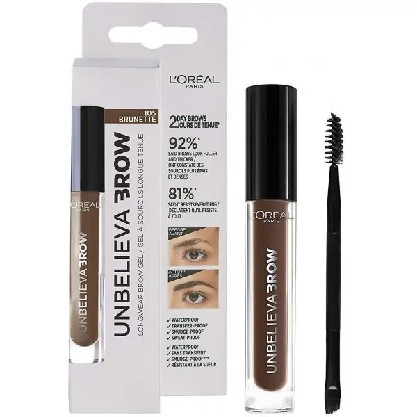 105 Brunette - Unbelievabrow Gel à Sourcils Longue Tenue de L'Oréal Paris L'Oréal 7,99&nbsp;€