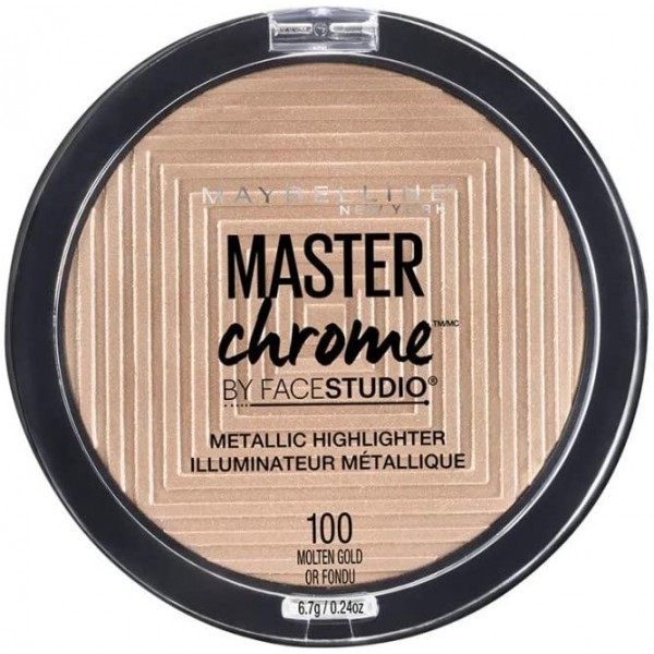 100 Oro Fuso - Illuminatore Viso Di Studio Master In Metallo Cromato Gemey Maybelline Maybelline 5,99 €
