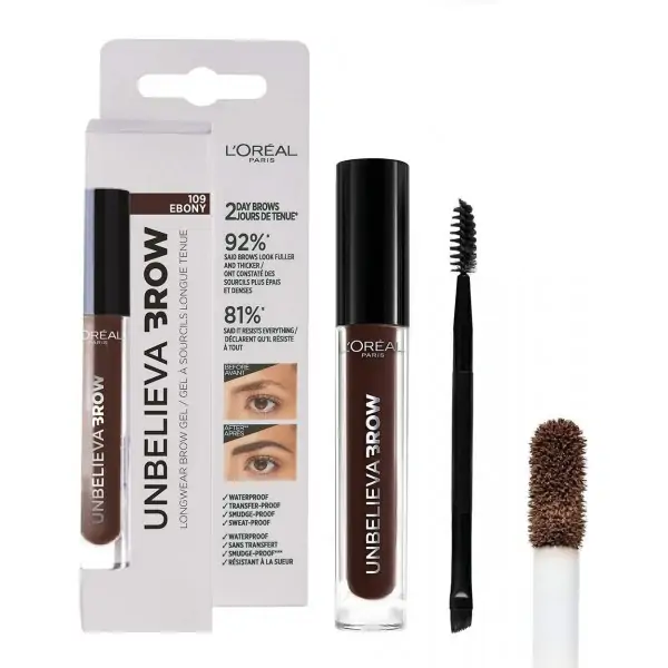 109 de Ébano Unbelievabrow Gel para Cejas, uso prolongado de L'oréal Paris L'oréal 6,99 €