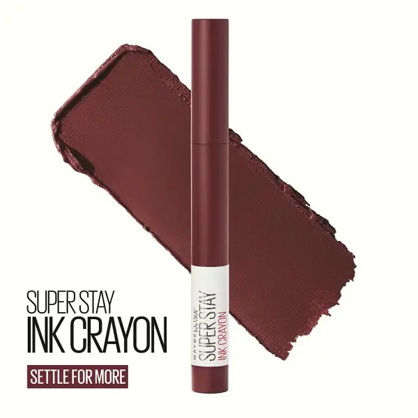 65 Settle For More - Crayon Rouge à Lèvres Superstay Ink de Maybelline New York Maybelline 6,13&nbsp;€