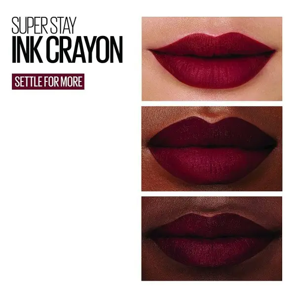 65 Settle For More - Crayon Rouge à Lèvres Superstay Ink de Maybelline New York Maybelline 6,13&nbsp;€