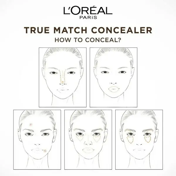 7.R/C Ambre Rose - Correcteur / Anti-Cernes Accord Parfait True Match de L'Oréal Paris L'Oréal 2,00 €