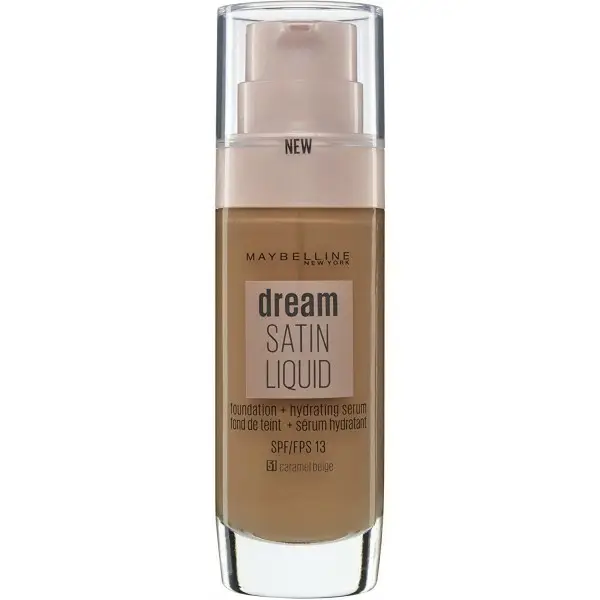 51 Caramel Beige - Fond de Teint Dream Satin Liquid de Gemey Maybelline Maybelline 5,00&nbsp;€