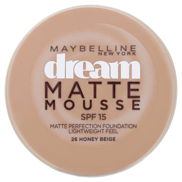 26 de Miel, Beige, maquillaje Dream Matte Mousse de FPS18 de Gemey Maybelline Maybelline 6,99 €