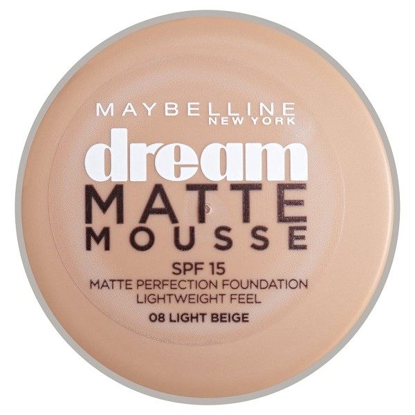 08 Beige chiaro fondazione Dream Matte Mousse FPS18 di Gemey Maybelline Maybelline 6,99 €