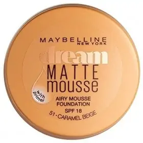 51 Caramel Beige - Fond de Teint Dream Matte Mousse FPS18 de Gemey Maybelline Maybelline 3,50&nbsp;€