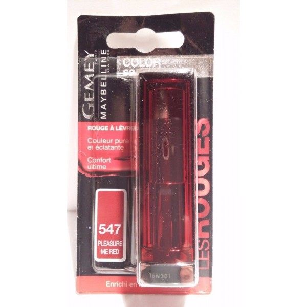 547 Pracer me vermello - Vermello Cor dos beizos Sensacional Negra Gemey Maybelline Gemey Maybelline 9,60 €