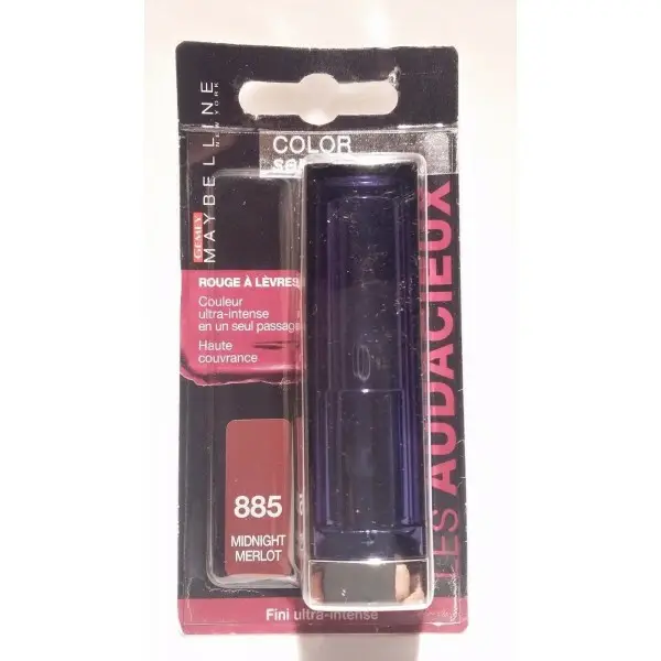 885 Mezzanotte Merlot Rosso il Colore delle labbra Sensazionale Grassetto Gemey Maybelline Gemey Maybelline 9,60 €