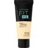 110 Porcelaine - Fond de Teint FIT ME MATTE & PORELESS de Maybelline Maybelline 4,07&nbsp;€