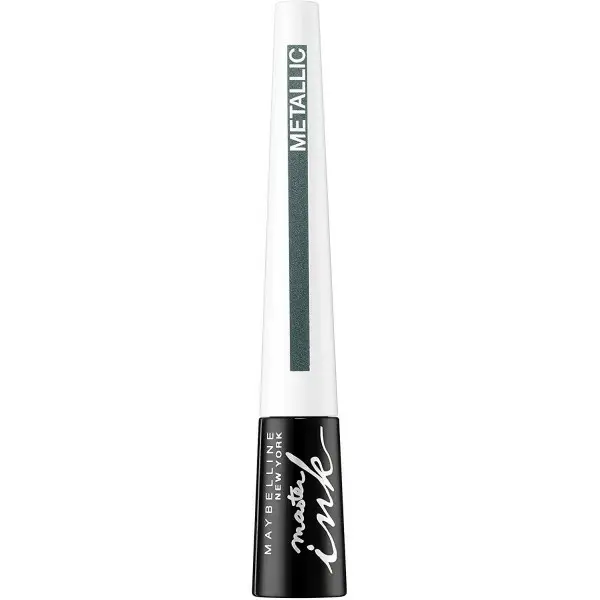 33 Glimmer Green - Blijvend Drama Metallic Liquid Ink Eyeliner Brush van Gemey Maybelline Maybelline 3,99 €