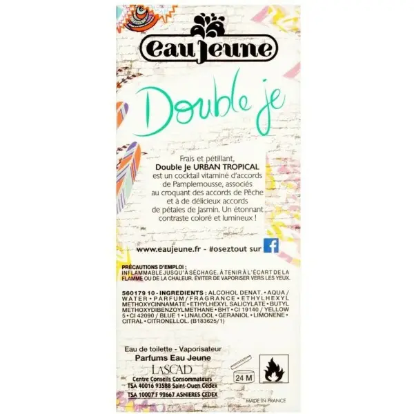 Double Je Urban Tropical Eau de Toilette Donna 48ml di Eau Jeune Eau Jeune 6,99 €