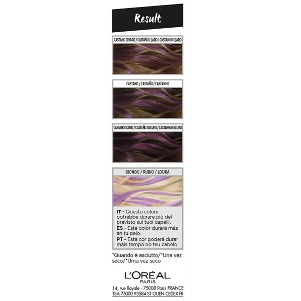 PlumHair ( Violet ) - Coloration Éphémère Colorista Hair Makeup de L'Oréal Paris L'Oréal 0,50&nbsp;€