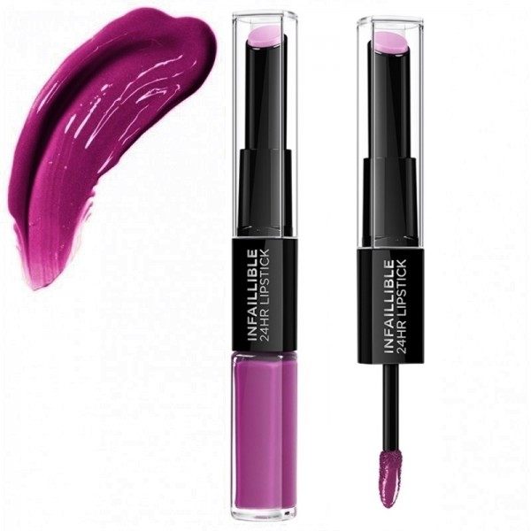 216 Permanent Plum - Rouge à lèvres Infaillible DUO 24H de L'Oréal Paris L'Oréal 6,00 €