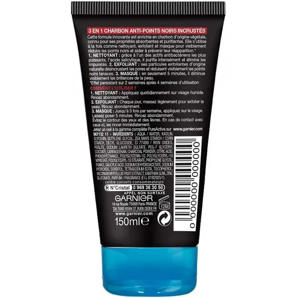Garnier SkinActive Mixa PureActive PureActive 3 in 1 Ikatz Garbigarria 150ml 4,99 €