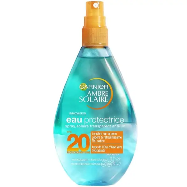 Babes-ura UV-aren aurkako eguzki spray gardena SFP20 Ambre Solaire / Delial (Espainiako ontziak) Garnier Garnier-ek 4,99 €