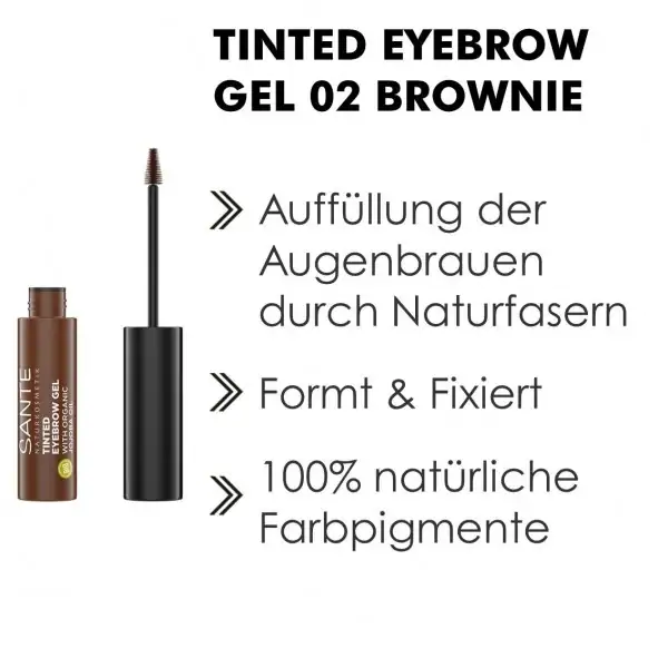 02 Brownie - Gel Sopracciglia con Olio di Jojoba BIOLOGICO e VEGAN di SANTE Naturkosmetik Sante Naturkosmetik € 4,99