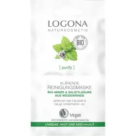 LOGONA Naturkosmetik LOGONA Naturkosmetik Maschera Viso Detergente e Purificante Menta Bio e VEGAN 1,49 €