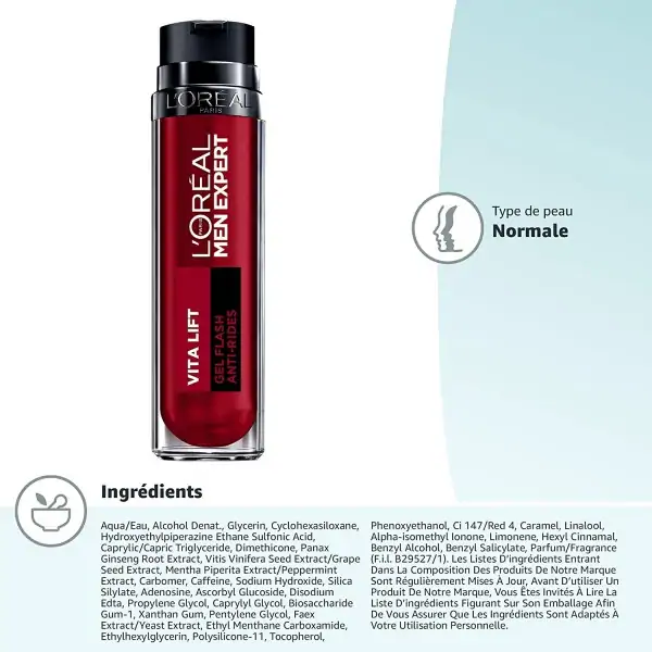 Vita Lift Gel Flash Men Expert Anti-Wrinkle Care by L'Oréal Paris L'Oréal 8.99 €
