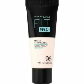 95 Porcelaine Claire - Fond de Teint FIT ME MATTE & PORELESS de Maybelline Maybelline 5,99&nbsp;€