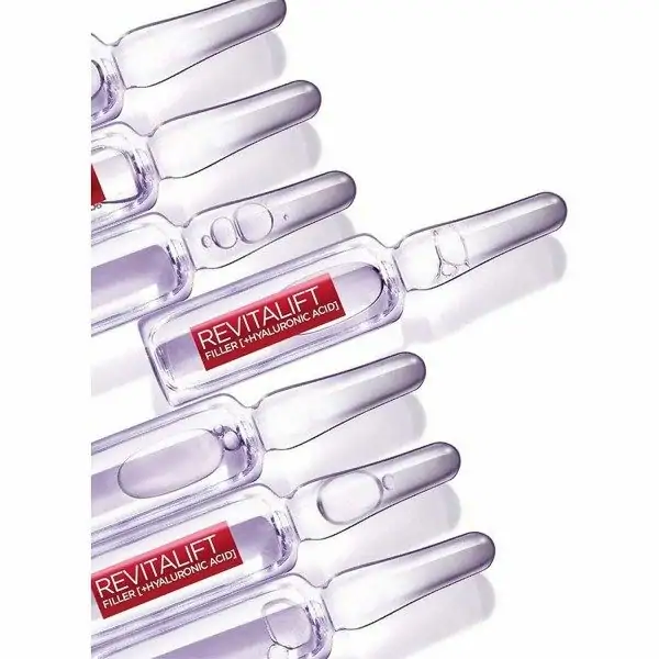 Anti-Aging 7 Days Revitalift Filler 7 Anti-Wrinkle Plumping Ampoules with Pure Hyaluronic Acid from L'Oréal Paris L'Oréal ...