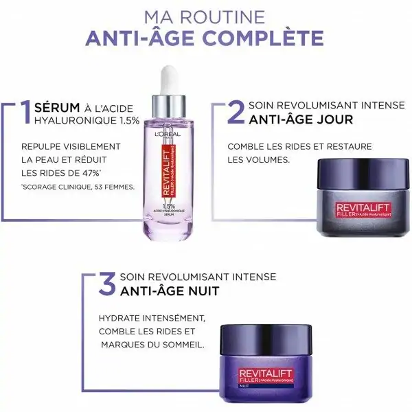 Crema de día antiengurras e volume Revitalift relleno enriquecido con ácido hialurónico de L'Oréal Paris L'Oréal 9,99 €