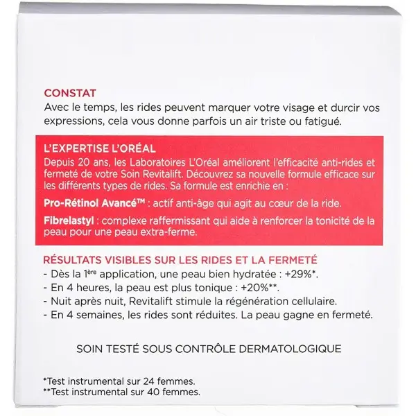 Revitalift Crema de noche hidratante y reafirmante antiedad enriquecida con L'Oréal Paris Pro-Retinol L'Oréal 9,99 €
