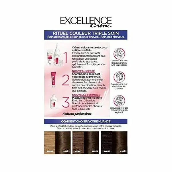 500 Deep Light Brown - Hair Colour Excellence Crème di L'Oréal Paris L'Oréal 8,99 €