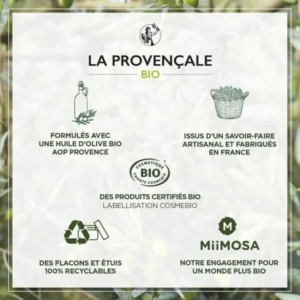 Crema idratante radiante Cura del viso Olio d'oliva biologico certificato AOC Provence from La Provençale La Provençale € 6,99