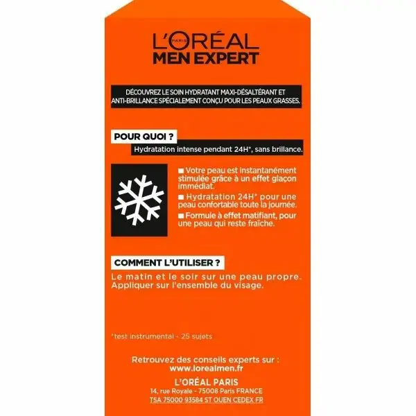 Gel Hydratant Maxi Désaltérant pour Homme Hydra Energetic de L'Oréal Men Expert L'Oréal 4,80 €