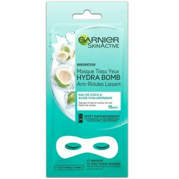 Masque Tissu Yeux Hydrabomb Anti-Ridules Lissant de Garnier Skinactive Garnier 2,50 €