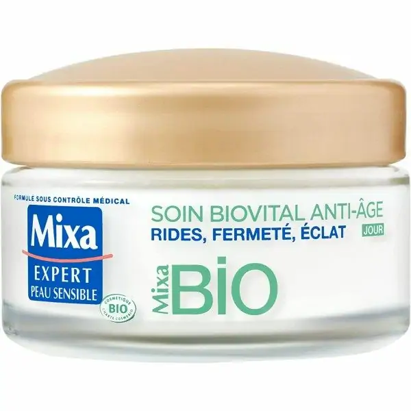 Soin JOUR Biovital Anti-Âge Jour Rides, Fermeté, Eclat Peaux Matures de Mixa BIO Mixa 5,00&nbsp;€