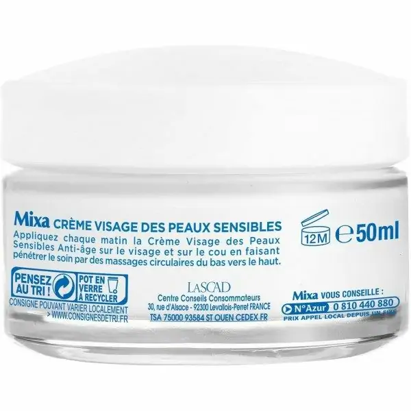 La Crème Visage Des Peaux Sensibles Anti-Âge de Mixa BIO Mixa 4,50 €