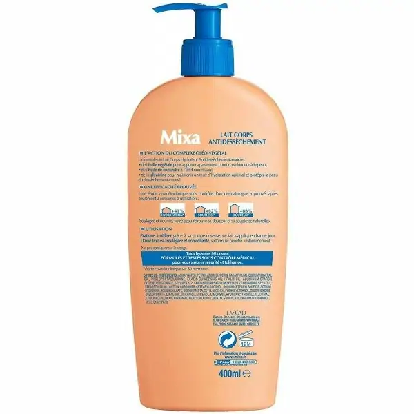 Mixa Loció corporal intensiva anti-sequedat per a pells seques Mixa 4,51 €