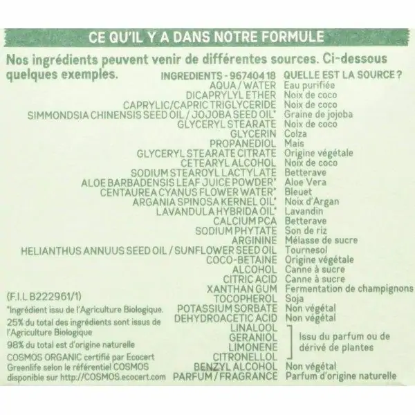 Zahartzearen aurkako eguneko zainketa Garnier Bio La Provençale-ren lavandino birsortzailearekin 7,63 €