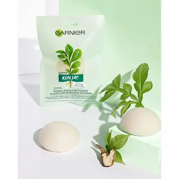 100% botanische reiniging en exfoliërende Konjac-spons voor alle huidtypes door Garnier Bio ESSIE € 5,56