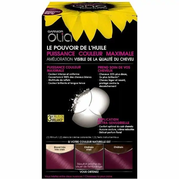 4.26 Violine Profond - Coloración Permanente Sin Amoníaco Con Aceites Naturales de Flores Olia de Garnier Garnier 6,92 €