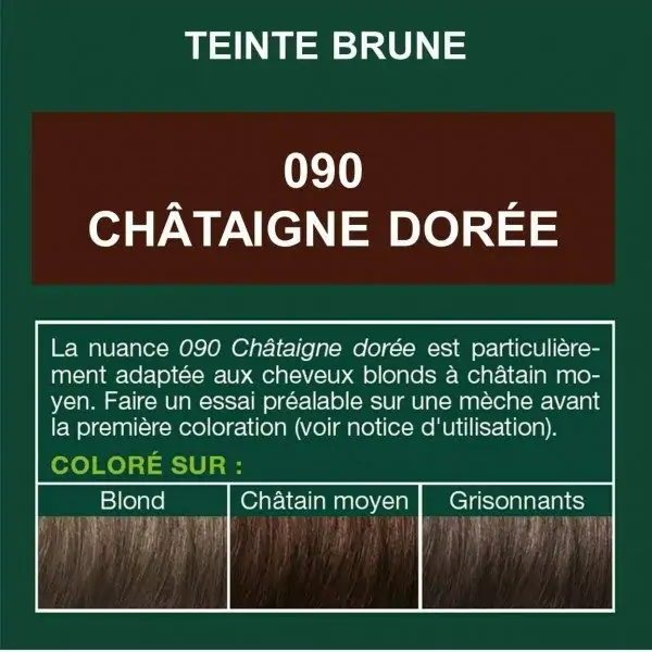090 Golden Chestnut - Color de cabell a base d'herbes permanent To sobre to Pols de henna orgànica i vegana de LOGONA LOGONA