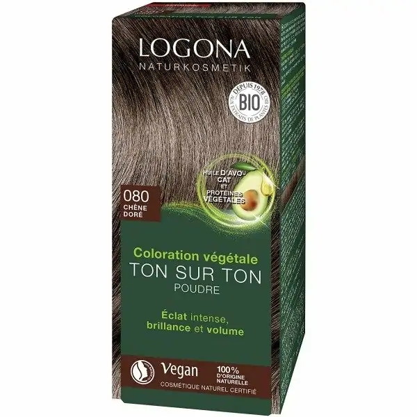 080 Golden Oak Permanente Ton-in-Ton-Pulver-Haarfarbe pflanzliche 