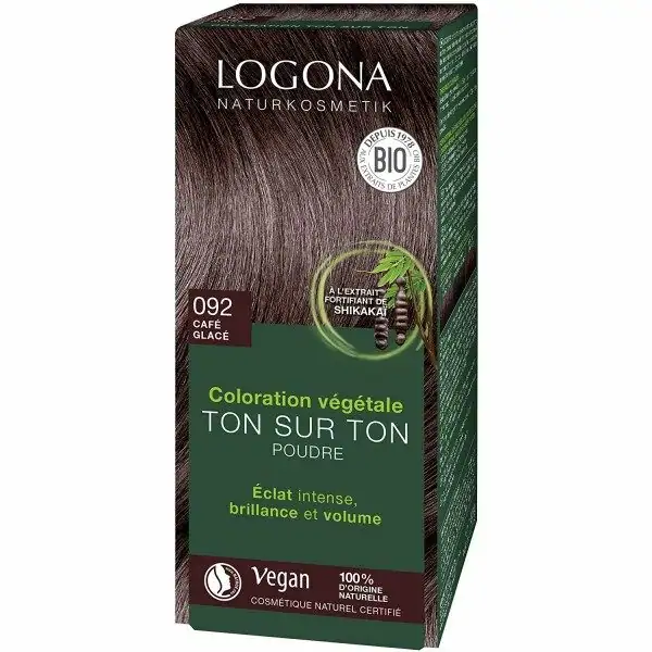 092 Eiskaffee - Permanente Pflanzenhaarfarbe Ton in Ton Bio und VEGAN Hennapulver von LOGONA LOGONA Naturkosmetik 7,42 €