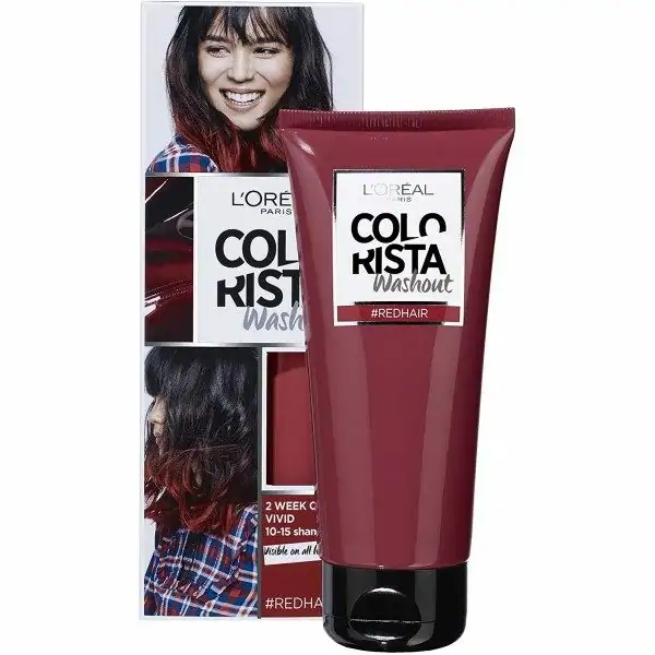 Cabello Rojo Coloración Colorista Wash Out De Loréal Paris