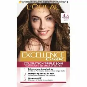 4.3 Châtain Doré - Crème Kit de Coloration Excellence de L'Oréal Paris L'Oréal 4,00 €