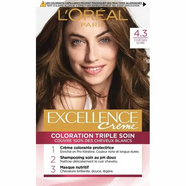 4.3 Golden Chestnut - L'Oréal Paris L'Oréal Excellence Cream Coloring Kit 7,99 €
