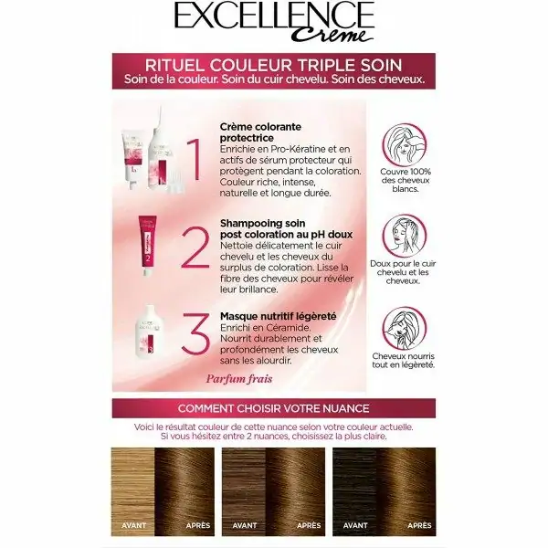 4.3 Châtain Doré - Crème Kit de Coloration Excellence de L'Oréal Paris L'Oréal 4,00 €